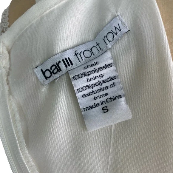 BAR III Women’s Sleeveless Floral Embroidered Mesh Bodice Dress Size: S - Picture 10 of 10